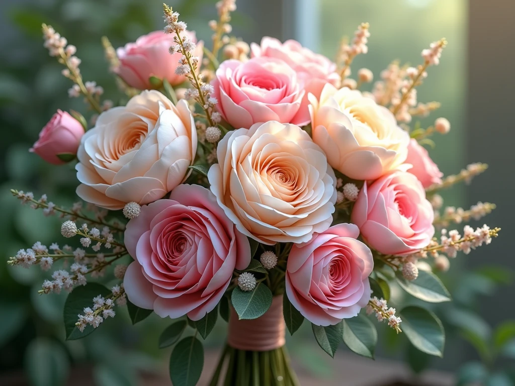 Garden Romance bouquet with roses and peonies from Craxylonhroz