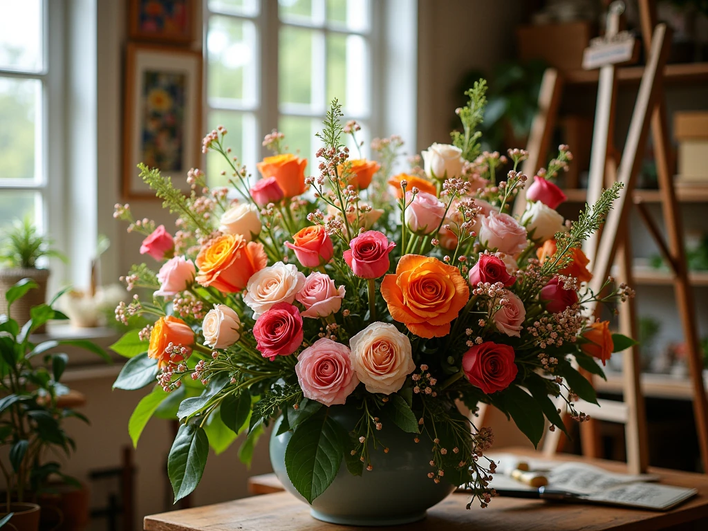 Seasonal flower selection at Craxylonhroz studio