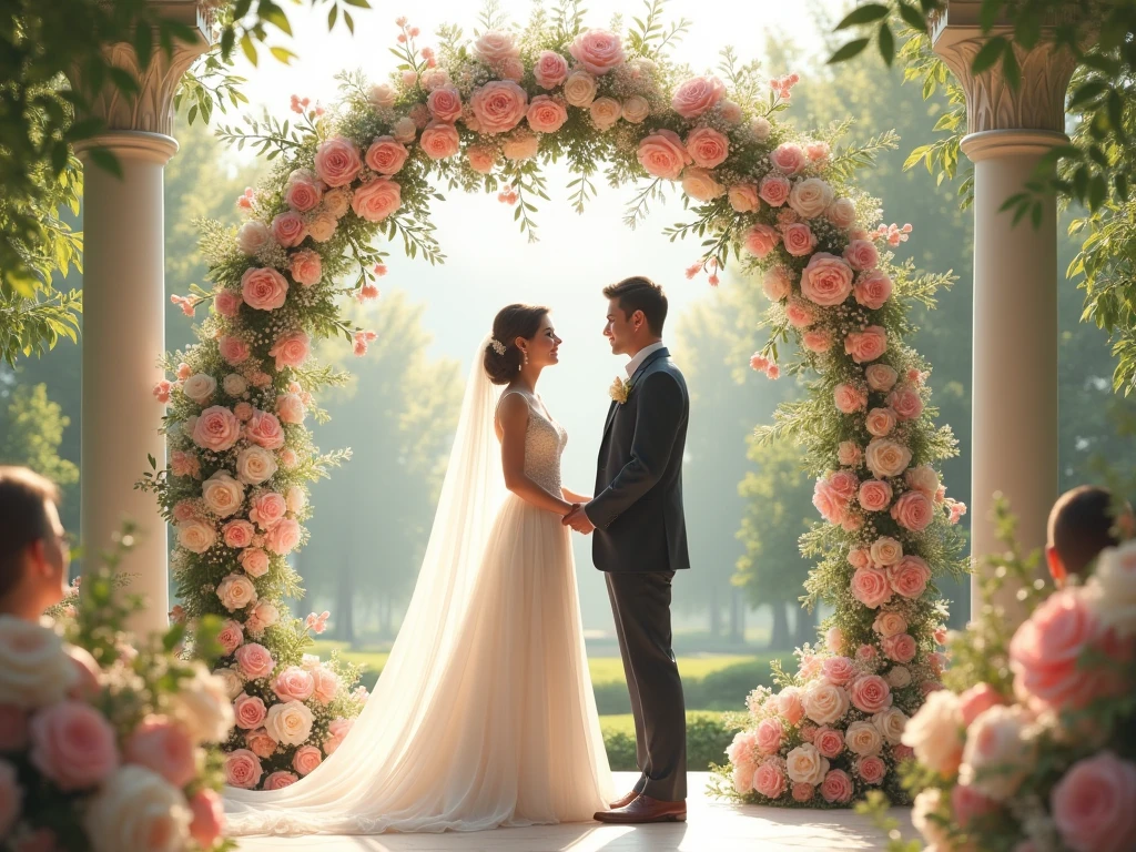 Wedding ceremony floral design by Craxylonhroz